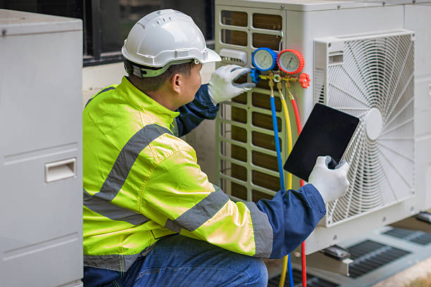 Professional Hvac technician working in Gilman, MN